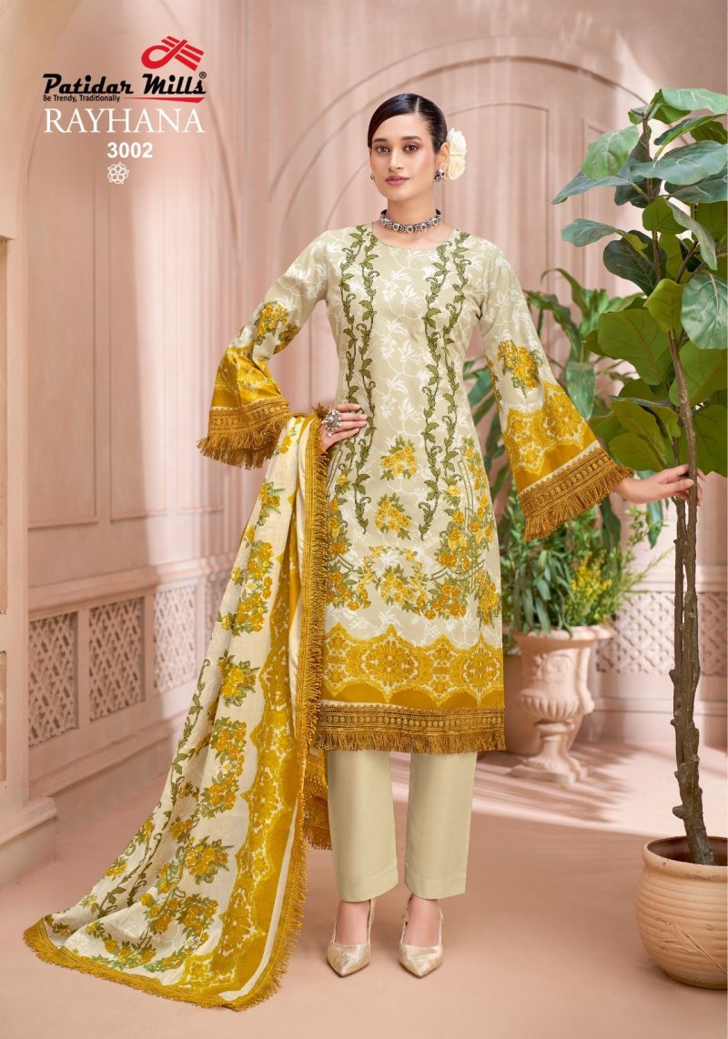 Rayhana Vol 3 By Patidar Cotton Printed Dress Material 